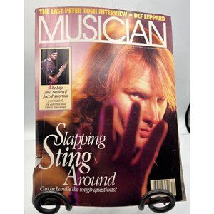 Musician Jaco Pastorius Sting Peter Tosh Def Leppard December 1987